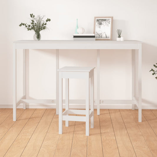 Mesa Alta De Bar Madera Maciza De Pino