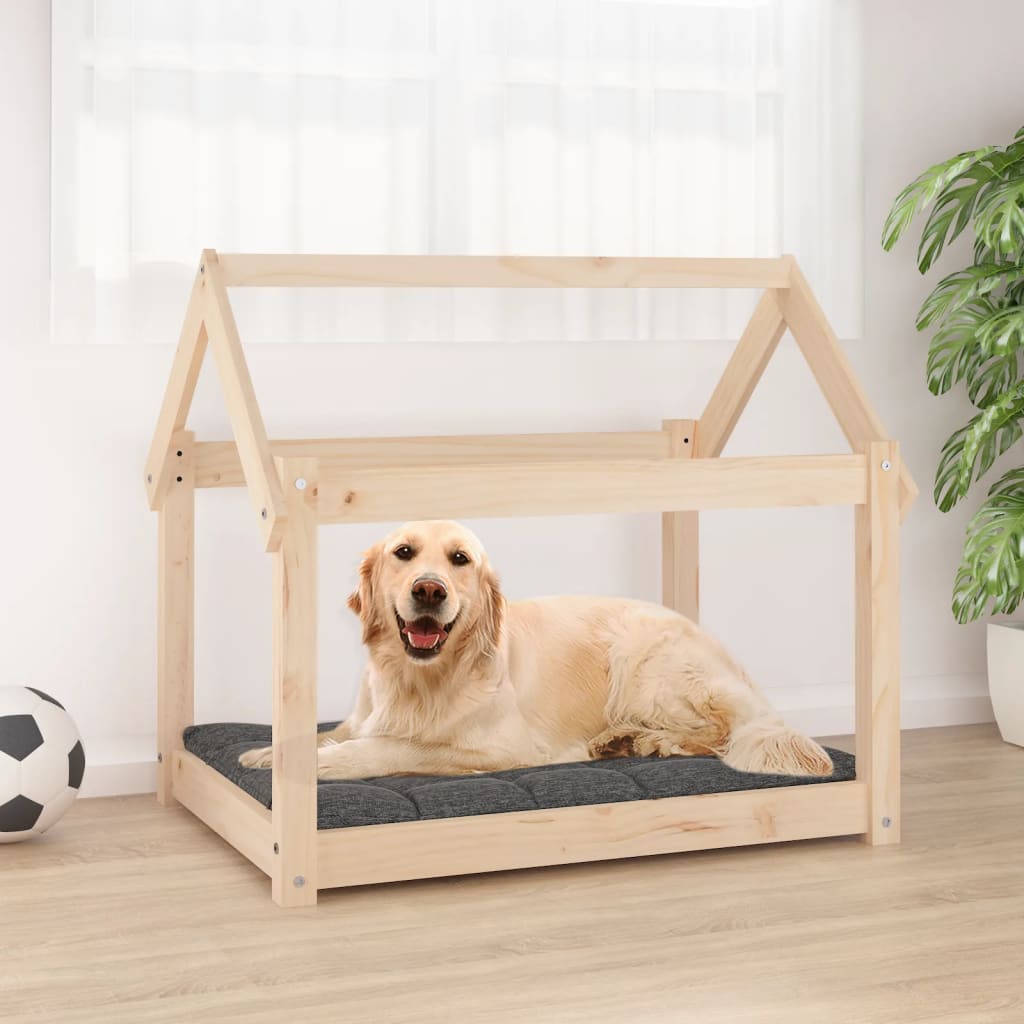 Cama Para Perros Madera Maciza De Pino