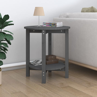 Mesa De Centro De Madera Maciza De Pino Ø55X60 Cm