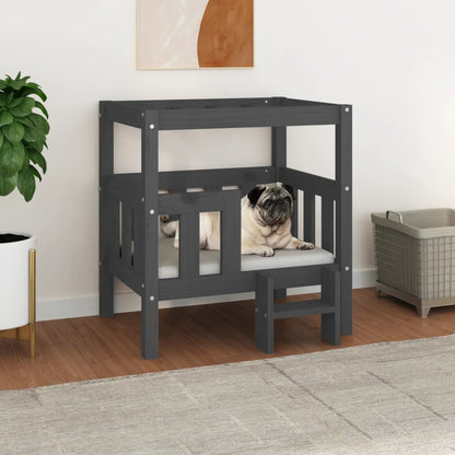 Cama Para Perros Madera Maciza De Pino 95,5X73,5X900 Cm