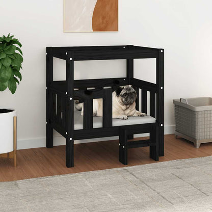 Cama Para Perros Madera Maciza De Pino 95,5X73,5X900 Cm