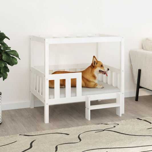Cama Para Perros Madera Maciza De Pino 95,5X73,5X900 Cm