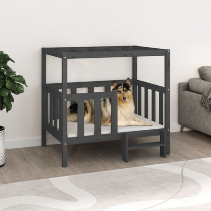 Cama Para Perros Madera Maciza De Pino 95,5X73,5X900 Cm
