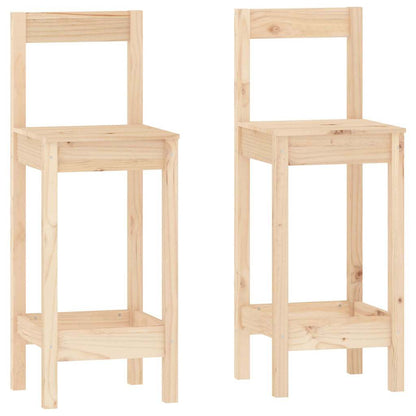 Set De Bar 3 Piezas Madera Maciza De Pino
