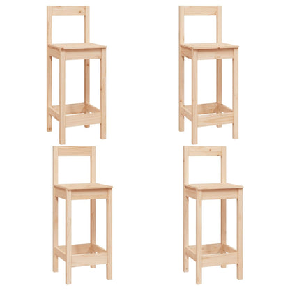 Set De Bar 5 Piezas Madera Maciza De Pino