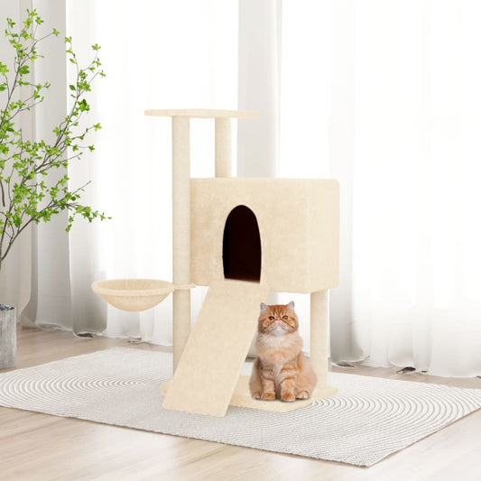 Rascador Para Gatos Con Postes De Sisal 96 Cm
