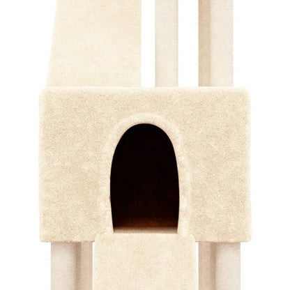 Rascador Para Gatos Con Postes De Sisal 190 Cm