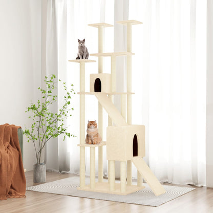 Rascador Para Gatos Con Postes De Sisal 190 Cm