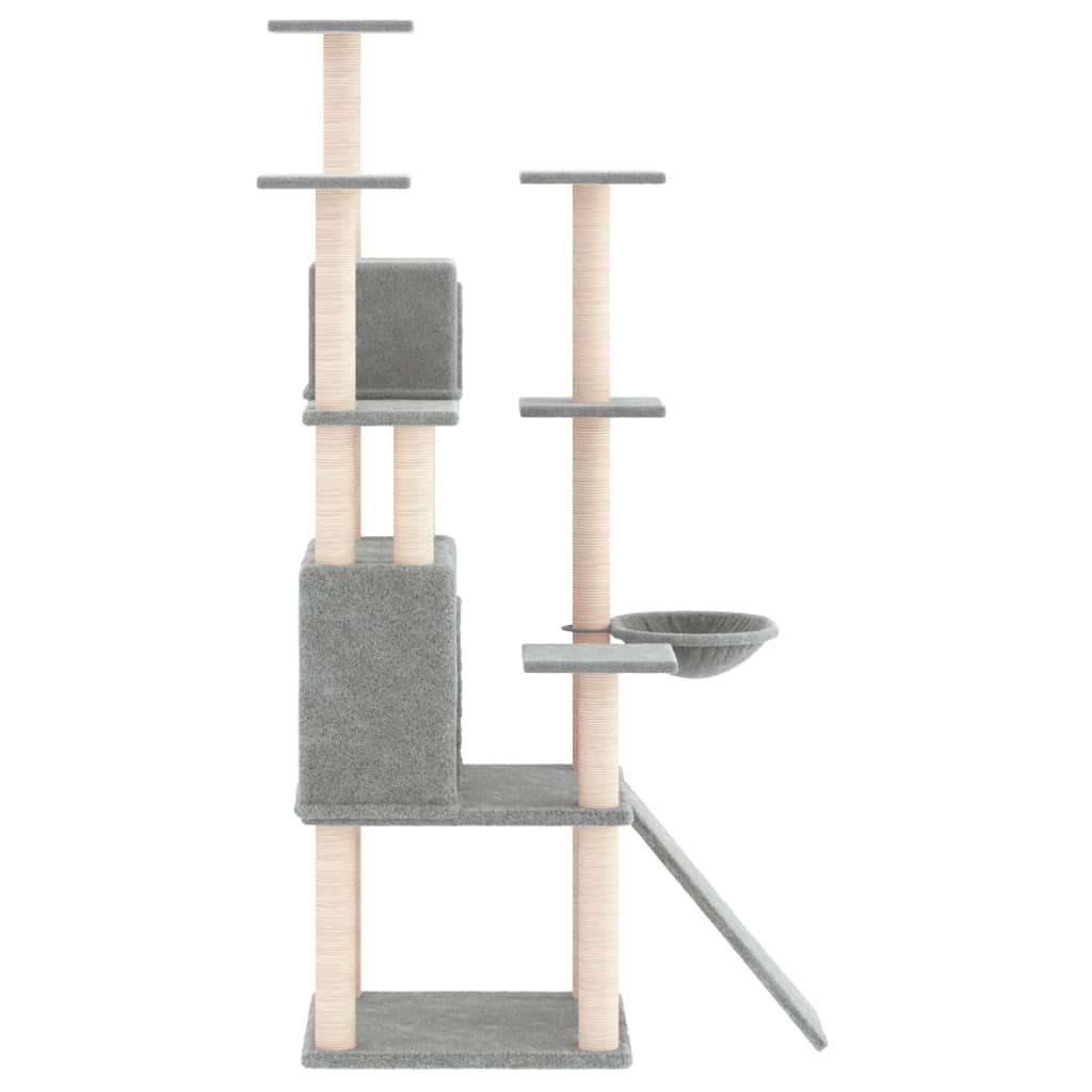 Rascador Para Gatos Con Postes De Sisal 154 Cm