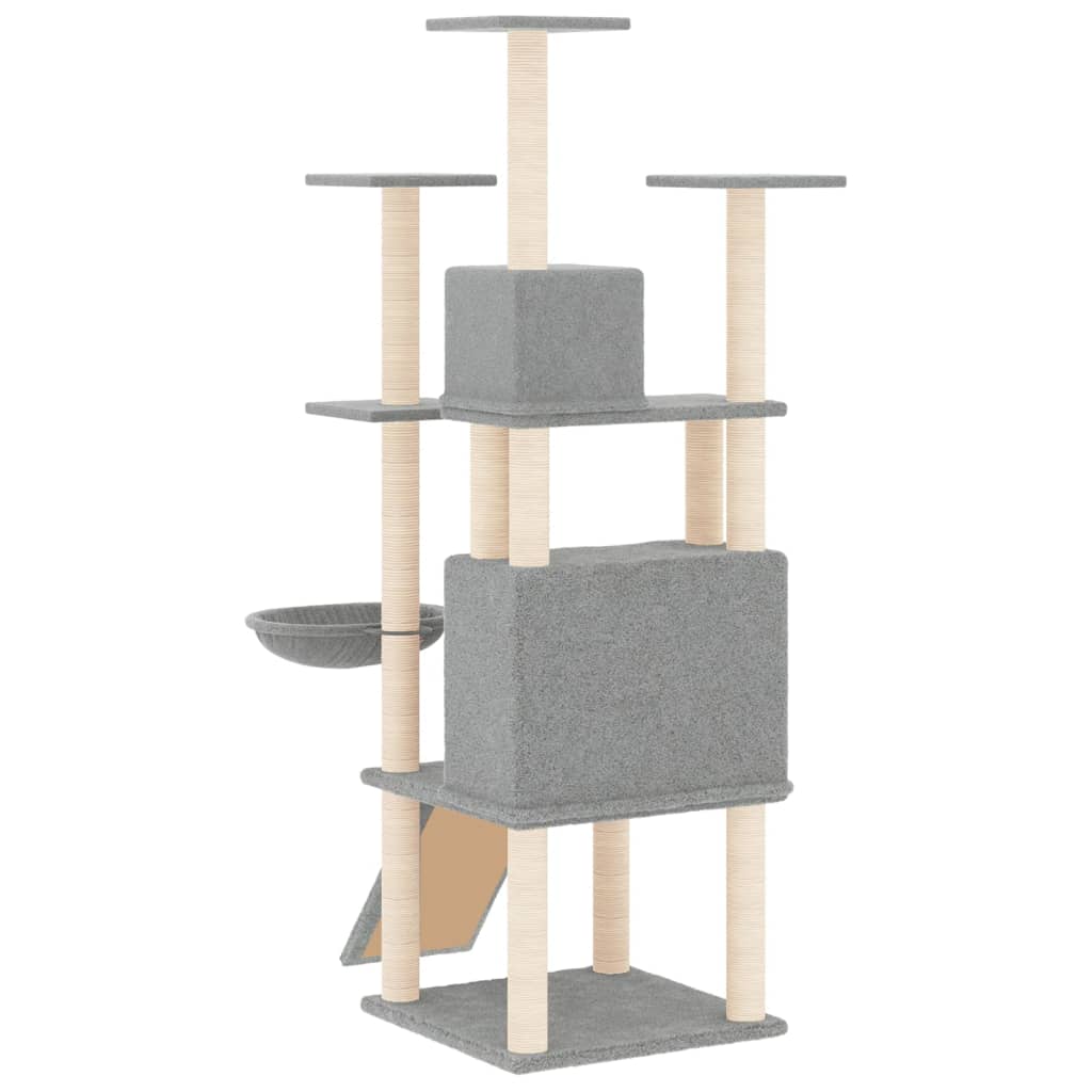 Rascador Para Gatos Con Postes De Sisal 154 Cm