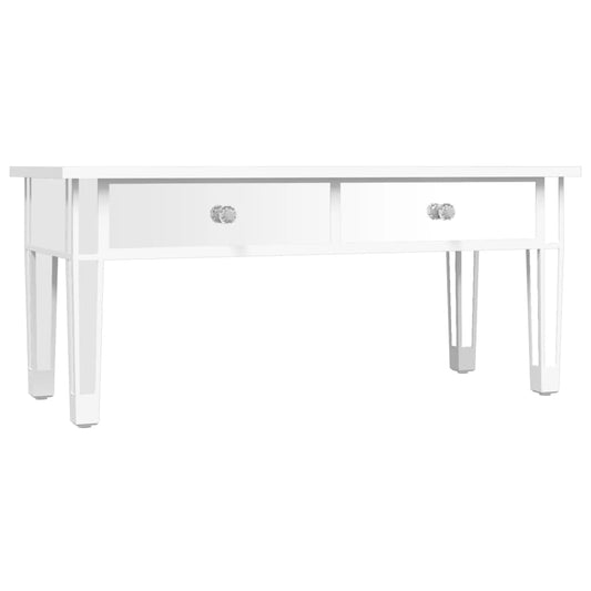 Mesa De Centro Especular Madera Tecnológica Vidrio 106X45X45 Cm