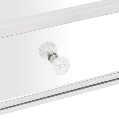 Mesa De Centro Especular Madera Tecnológica Vidrio 106X45X45 Cm
