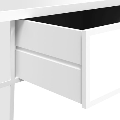 Mesa De Centro Especular Madera Tecnológica Vidrio 106X45X45 Cm