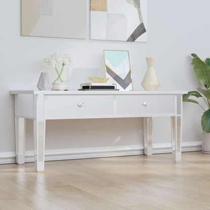 Mesa De Centro Especular Madera Tecnológica Vidrio 106X45X45 Cm