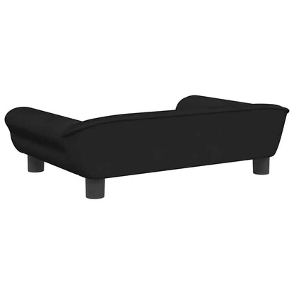 Cama Para Perros De Terciopelo Negra