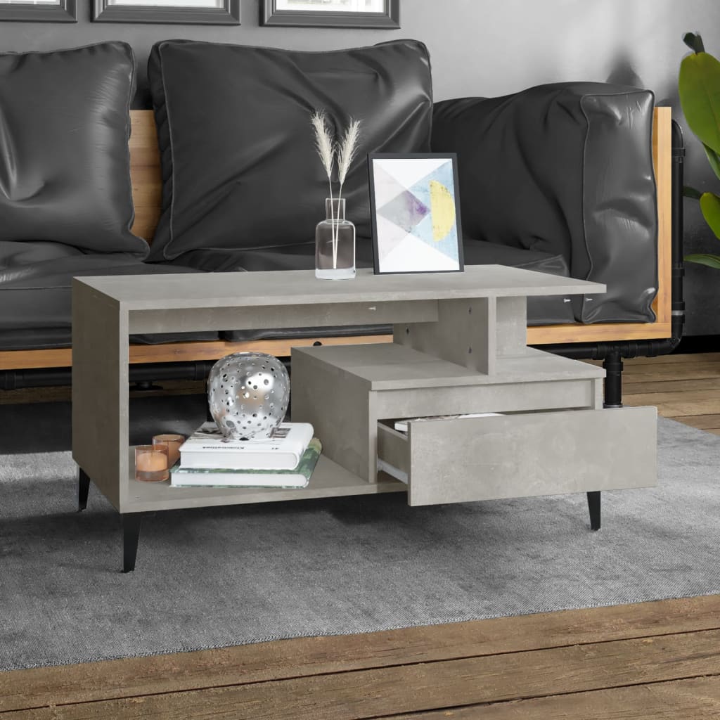 Mesa De Centro Madera Contrachapada 90X49X45 Cm