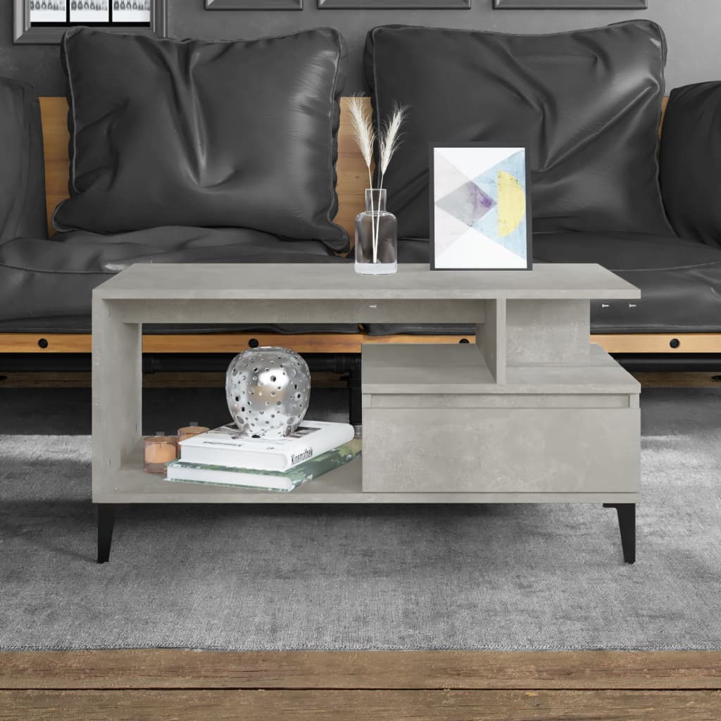 Mesa De Centro Madera Contrachapada 90X49X45 Cm