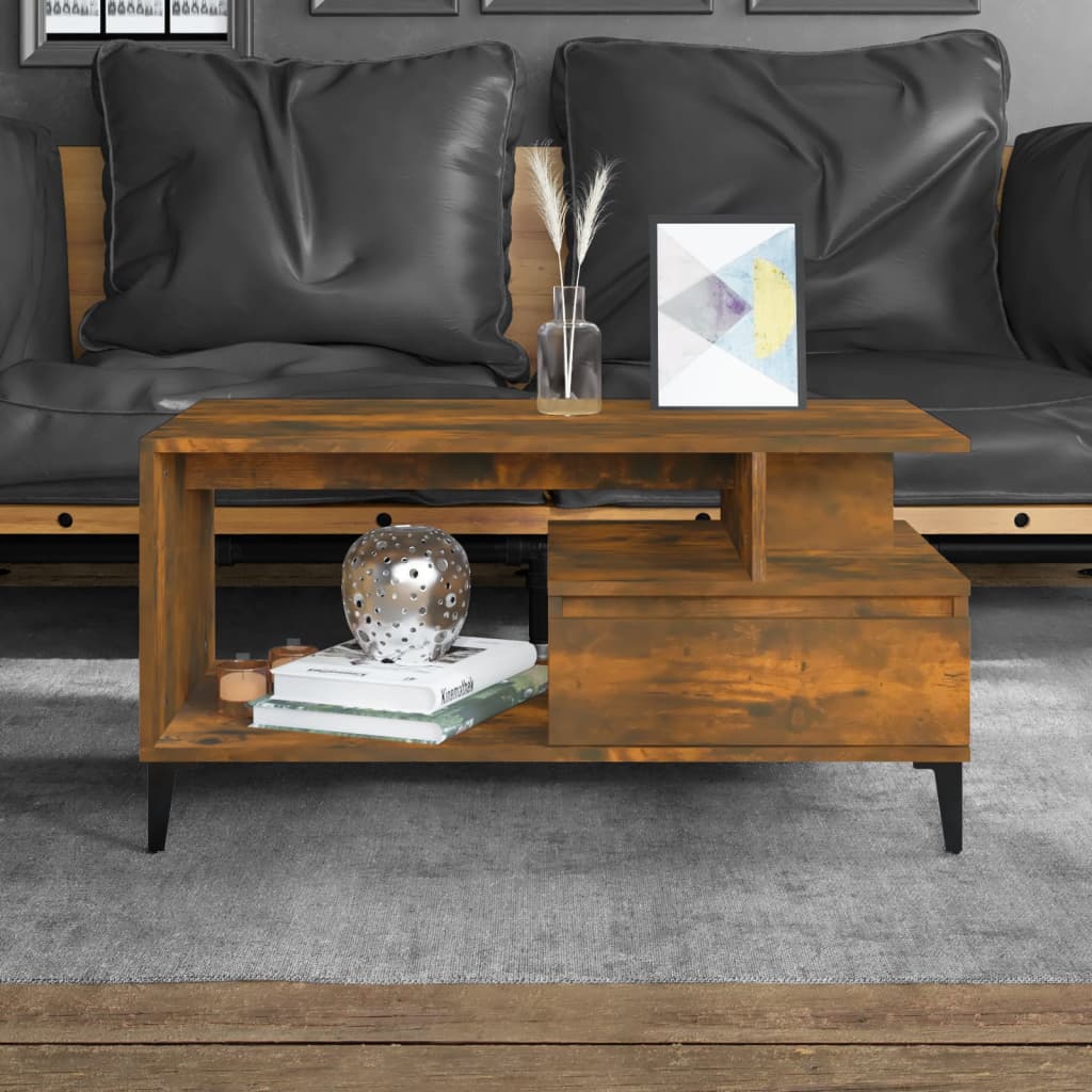 Mesa De Centro Madera Contrachapada 90X49X45 Cm