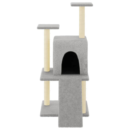 Rascador Para Gatos Con Postes De Sisal 110 Cm