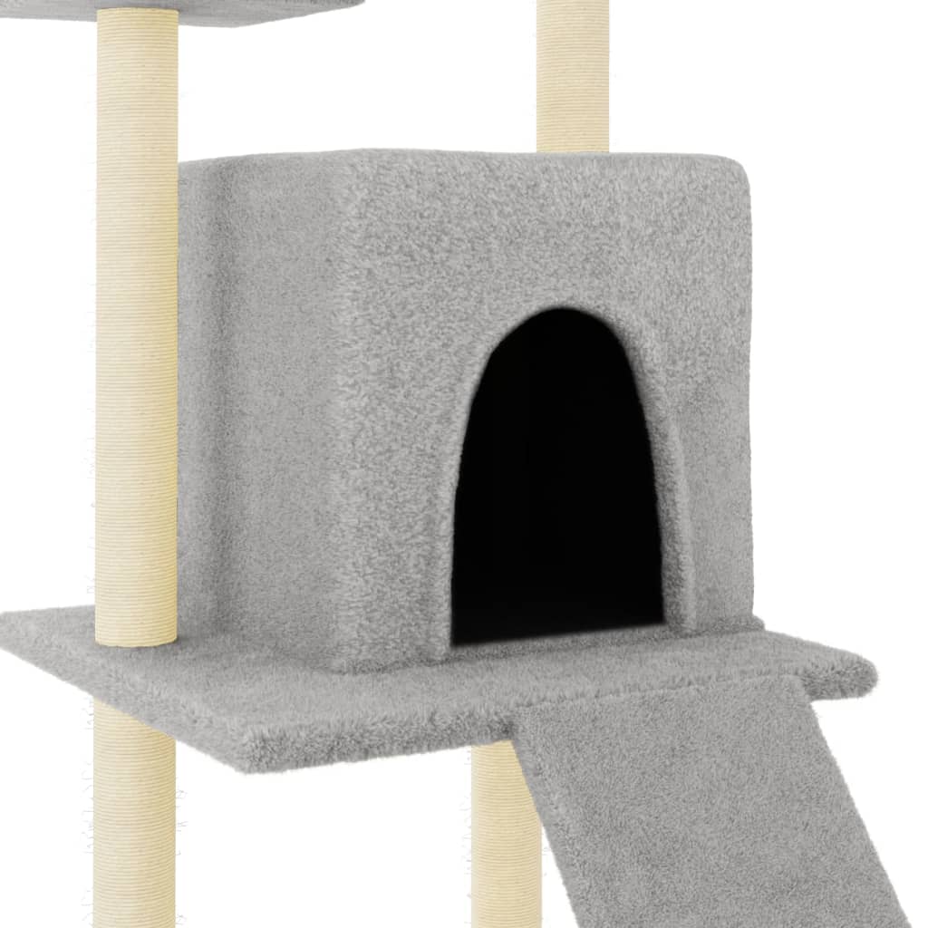 Rascador Para Gatos Con Postes De Sisal 110 Cm