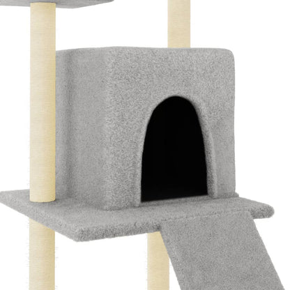 Rascador Para Gatos Con Postes De Sisal 110 Cm