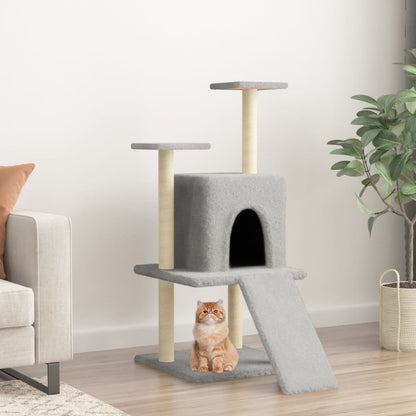Rascador Para Gatos Con Postes De Sisal 110 Cm