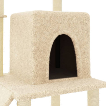 Rascador Para Gatos Con Postes De Sisal Color 96,5 Cm