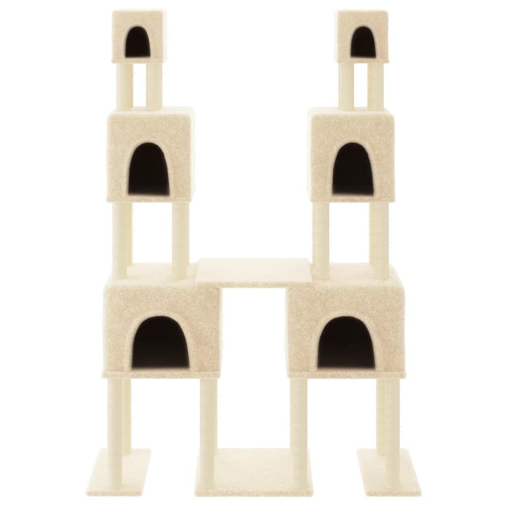Rascador Para Gatos Con Postes De Sisal Color 199 Cm