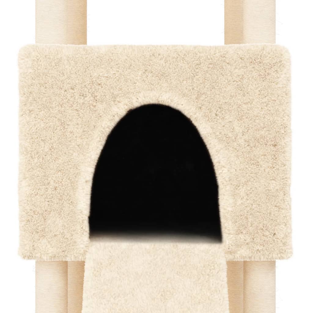 Rascador Para Gatos Con Postes De Sisal 153 Cm
