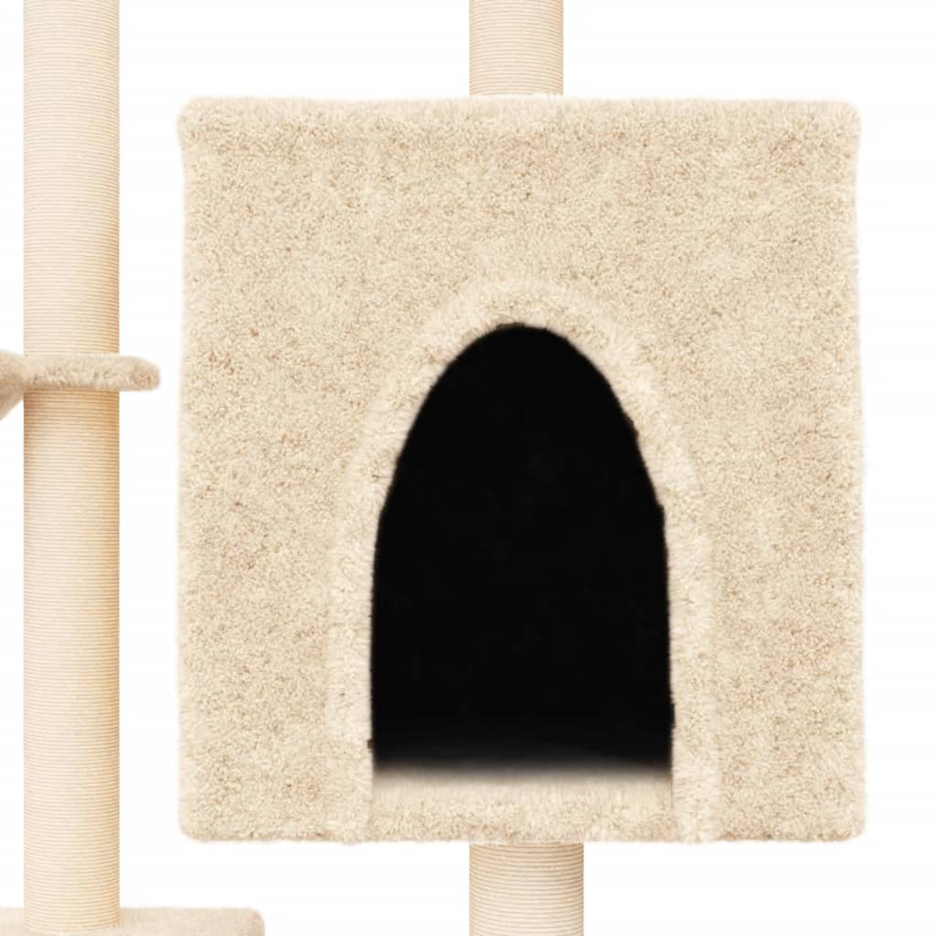 Rascador Para Gatos Con Postes De Sisal Color 117 Cm
