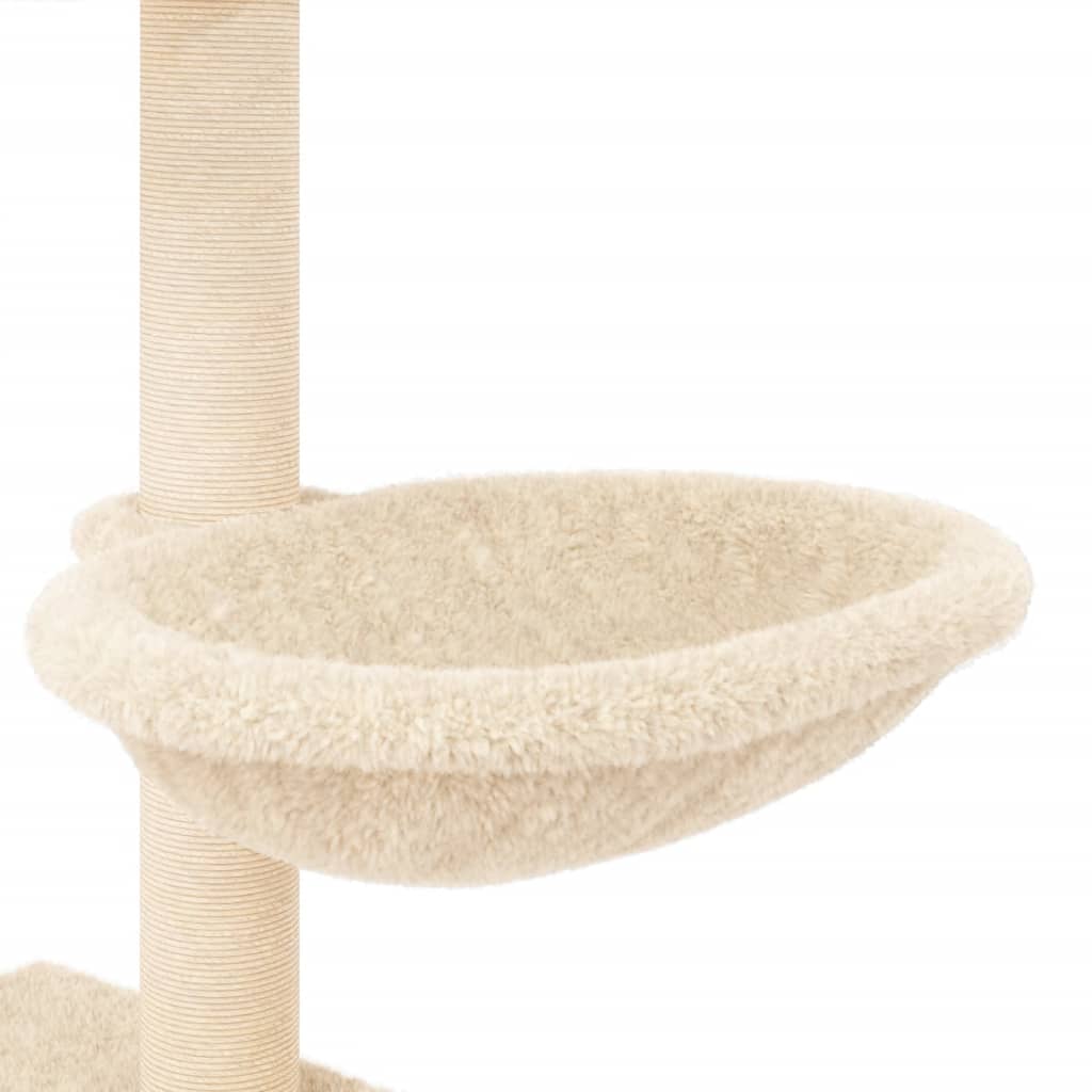 Rascador Para Gatos Con Postes De Sisal Color 117 Cm