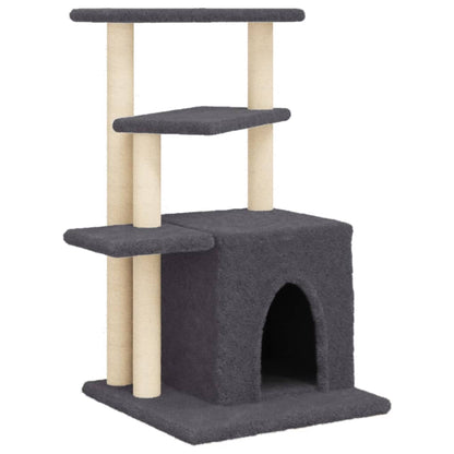 Rascador Para Gatos Con Postes De Sisal 83,5 Cm