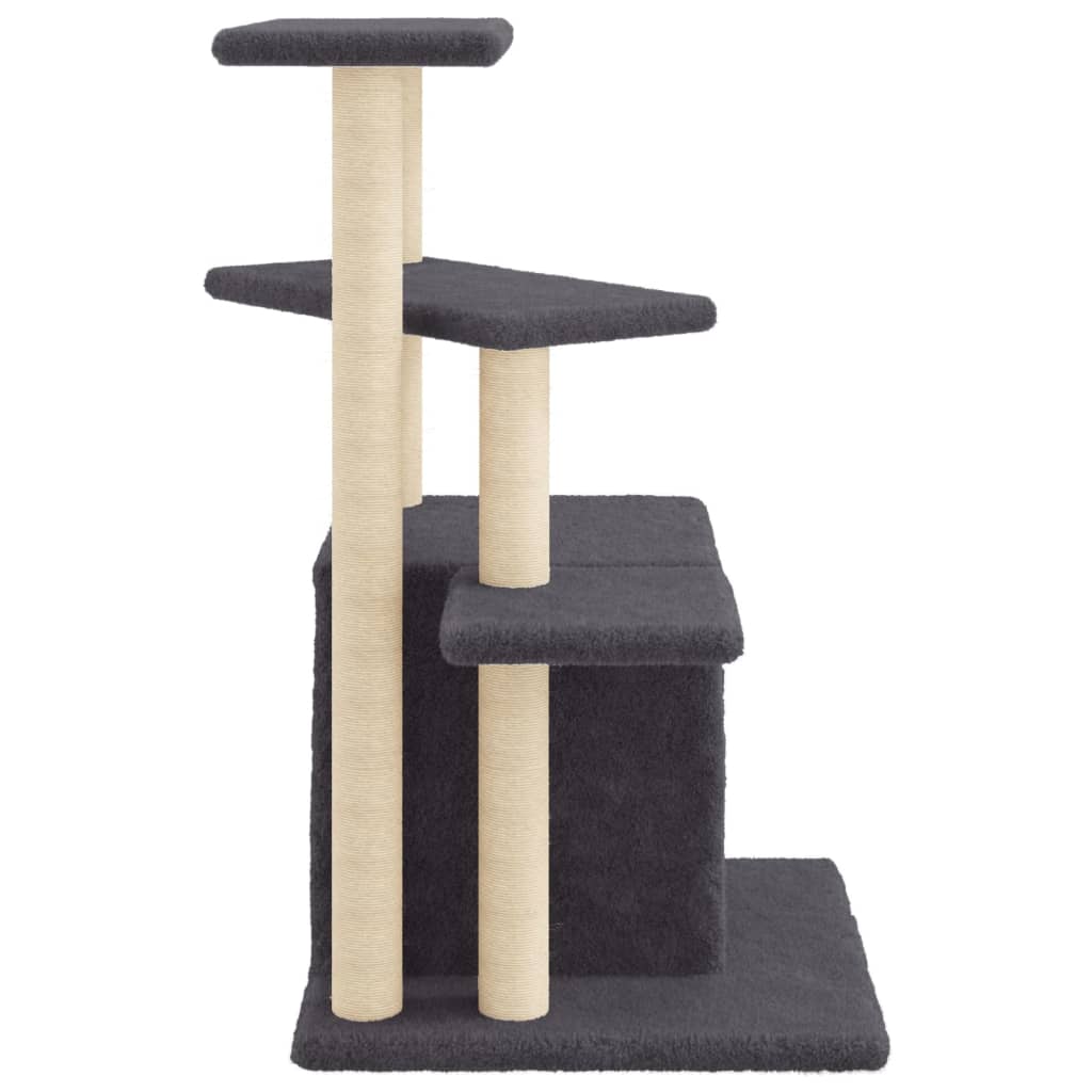 Rascador Para Gatos Con Postes De Sisal 83,5 Cm