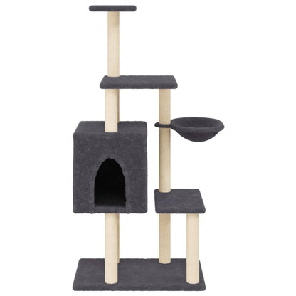 Rascador Para Gatos Con Postes De Sisal 131 Cm