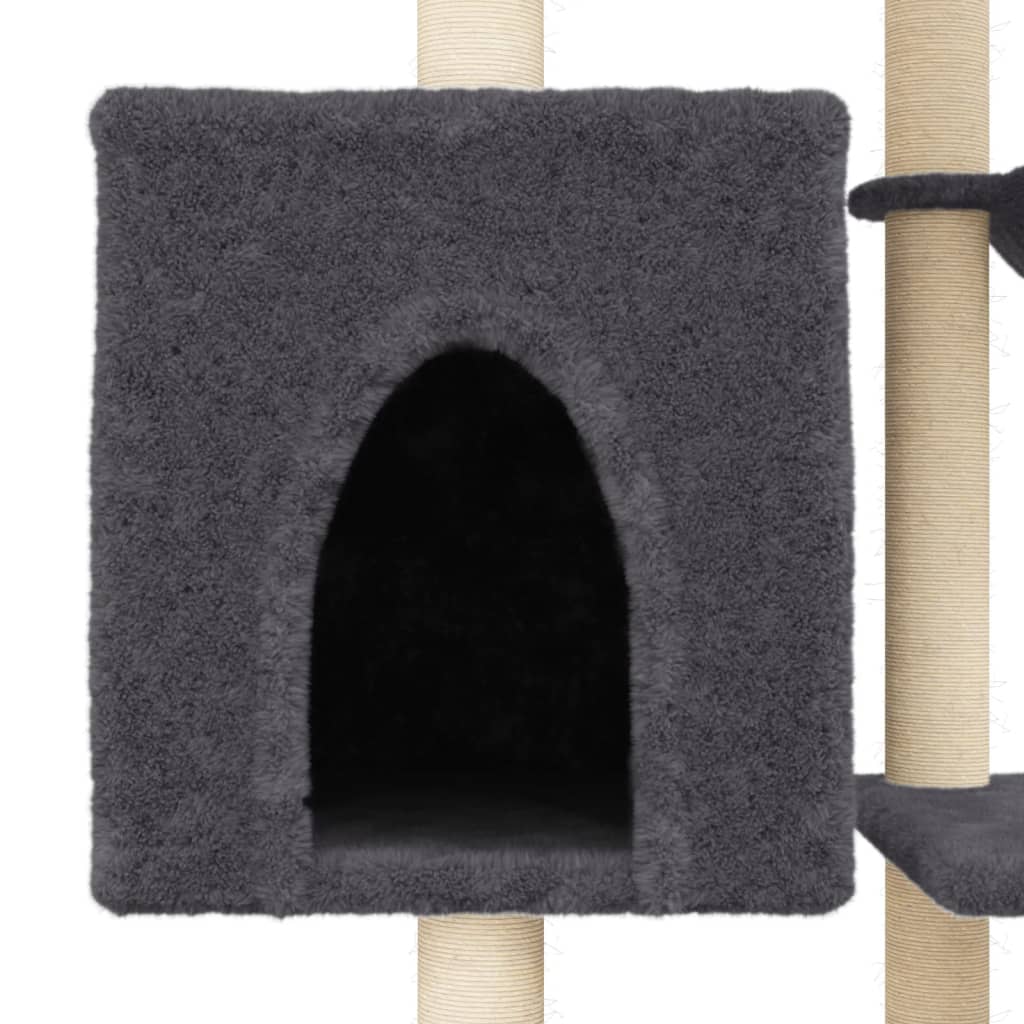 Rascador Para Gatos Con Postes De Sisal 131 Cm