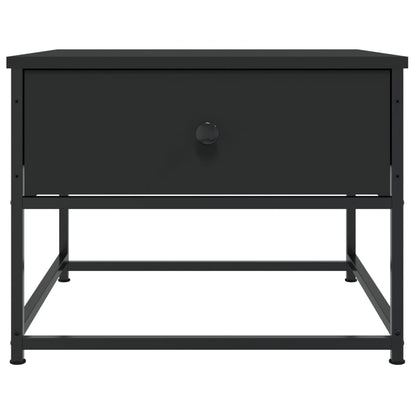 Mesa De Centro Madera De Ingeniería Negra 51X51X40 Cm