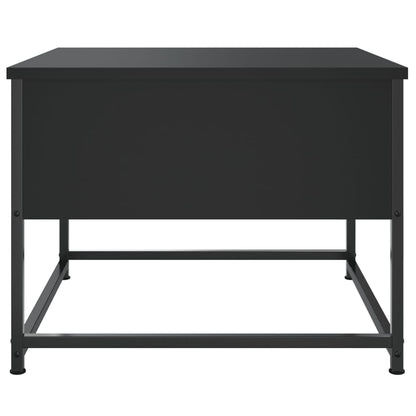 Mesa De Centro Madera De Ingeniería Negra 51X51X40 Cm