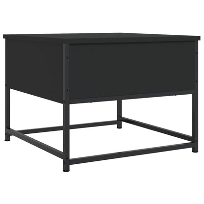 Mesa De Centro Madera De Ingeniería Negra 51X51X40 Cm