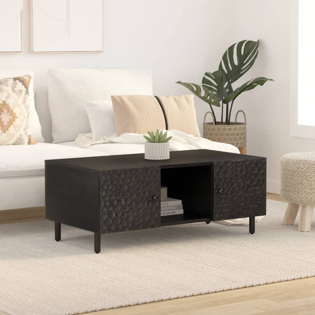 Mesa De Centro Negra 100X54X40 Cm