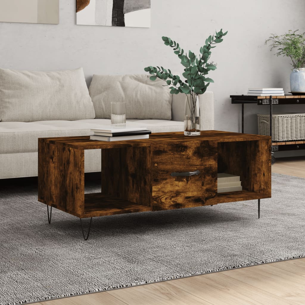 Mesa De Centro Madera Contrachapada 102X50X40 Cm