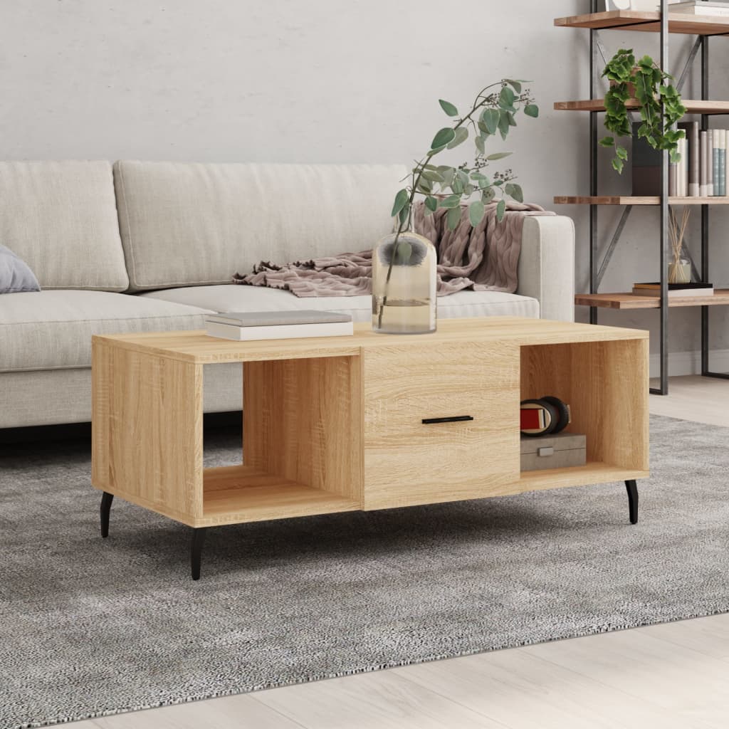 Mesa De Centro Madera Contrachapada 102X50X40 Cm