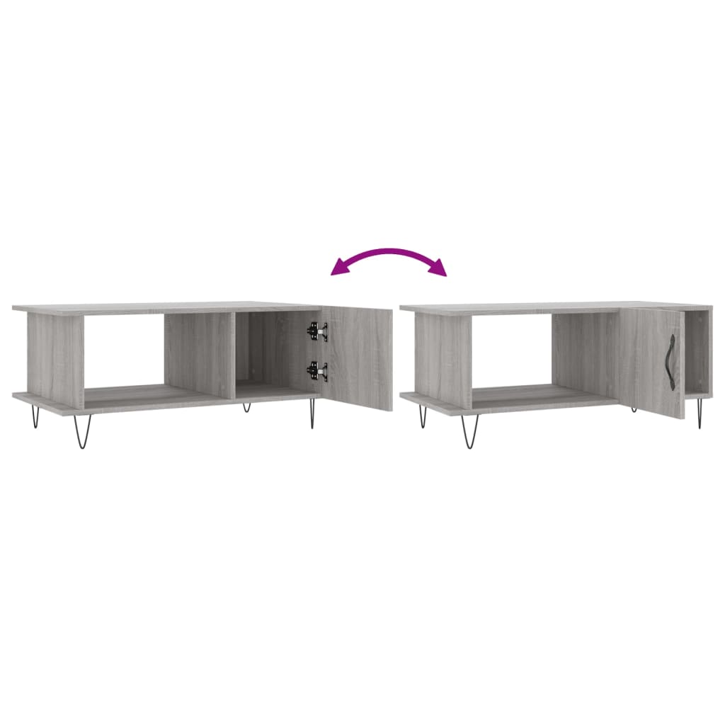 Mesa De Centro Madera Contrachapada 90X50X40 Cm