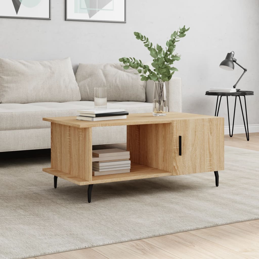 Mesa De Centro Madera Contrachapada 90X50X40 Cm