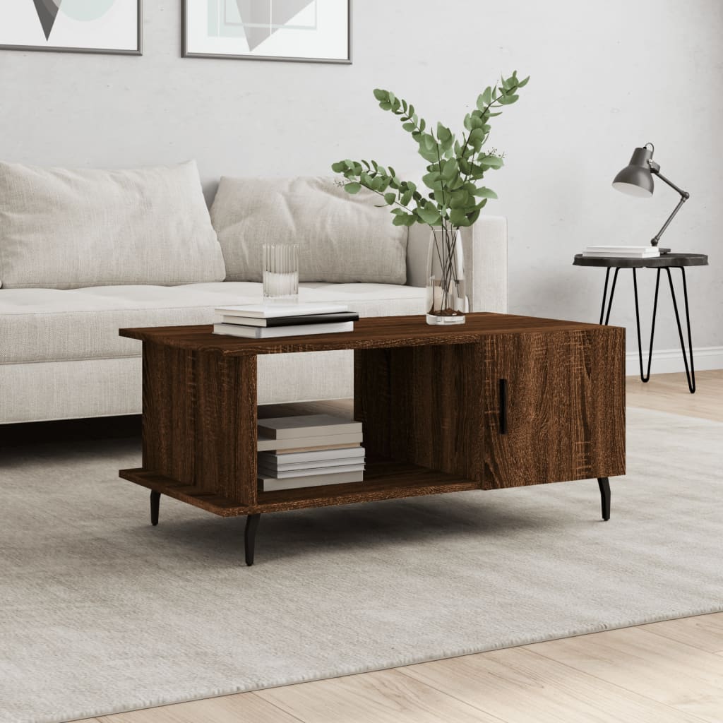 Mesa De Centro Madera Contrachapada 90X50X40 Cm