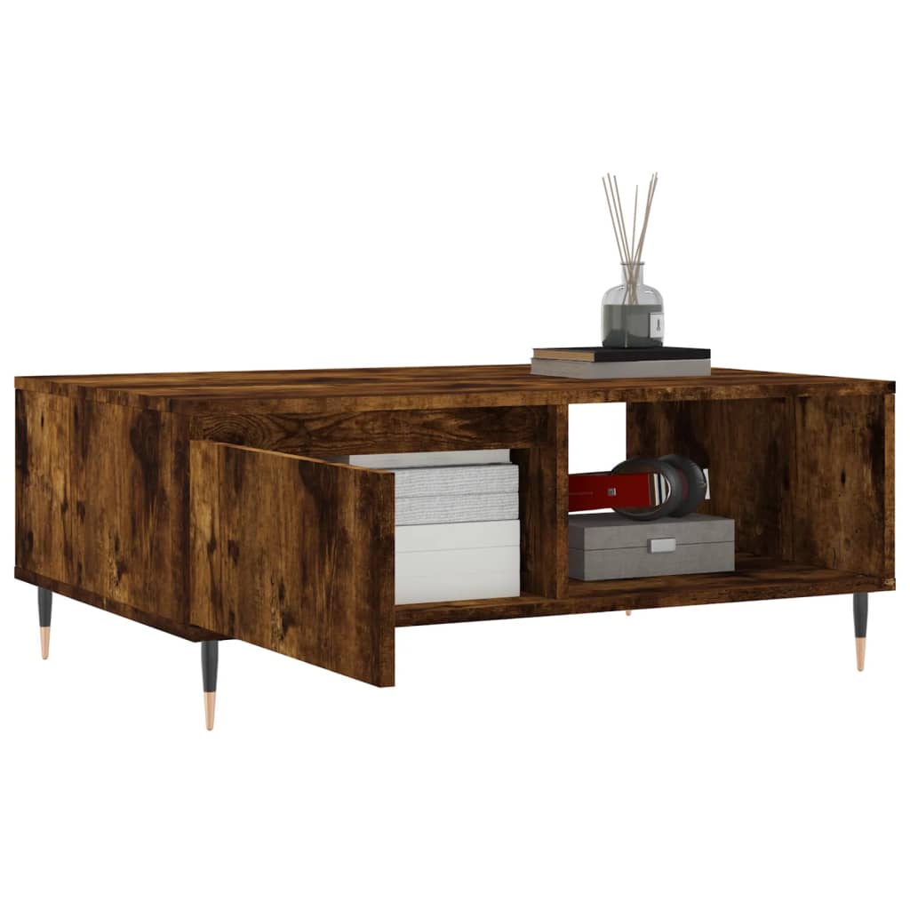 Mesa De Centro Madera De Ingeniería 90X60X35 Cm