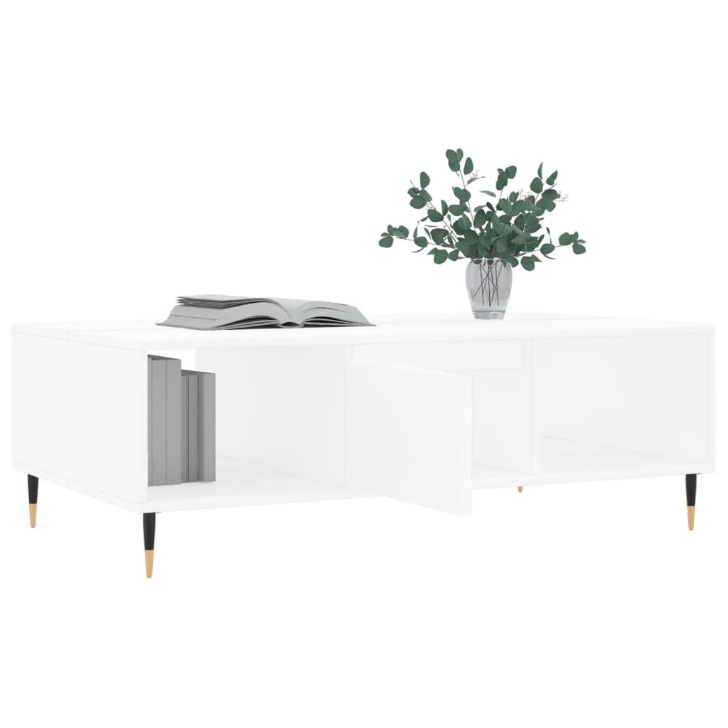 Mesa De Centro Madera De Ingeniería 104X60X35 Cm