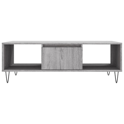 Mesa De Centro Madera De Ingeniería 104X60X35 Cm