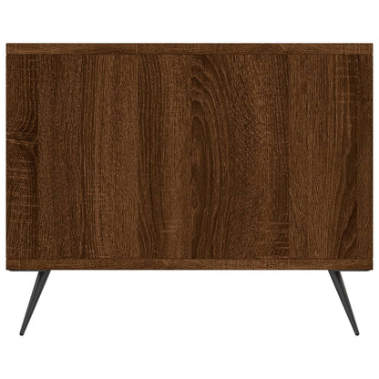 Mesa De Centro Madera Contrachapada Roble Marrón 90X50X40 Cm