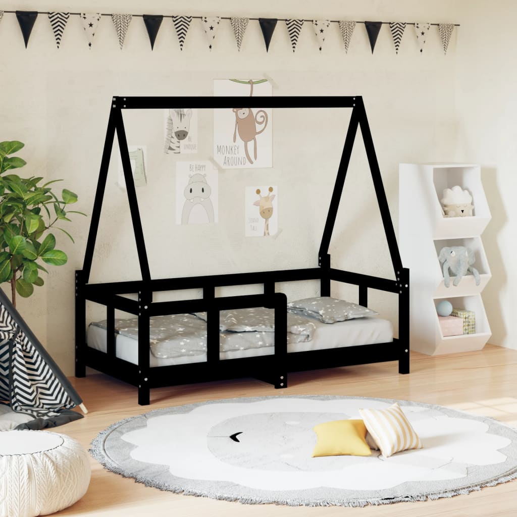 Estructura De Cama Para Niños Madera Maciza De Pino