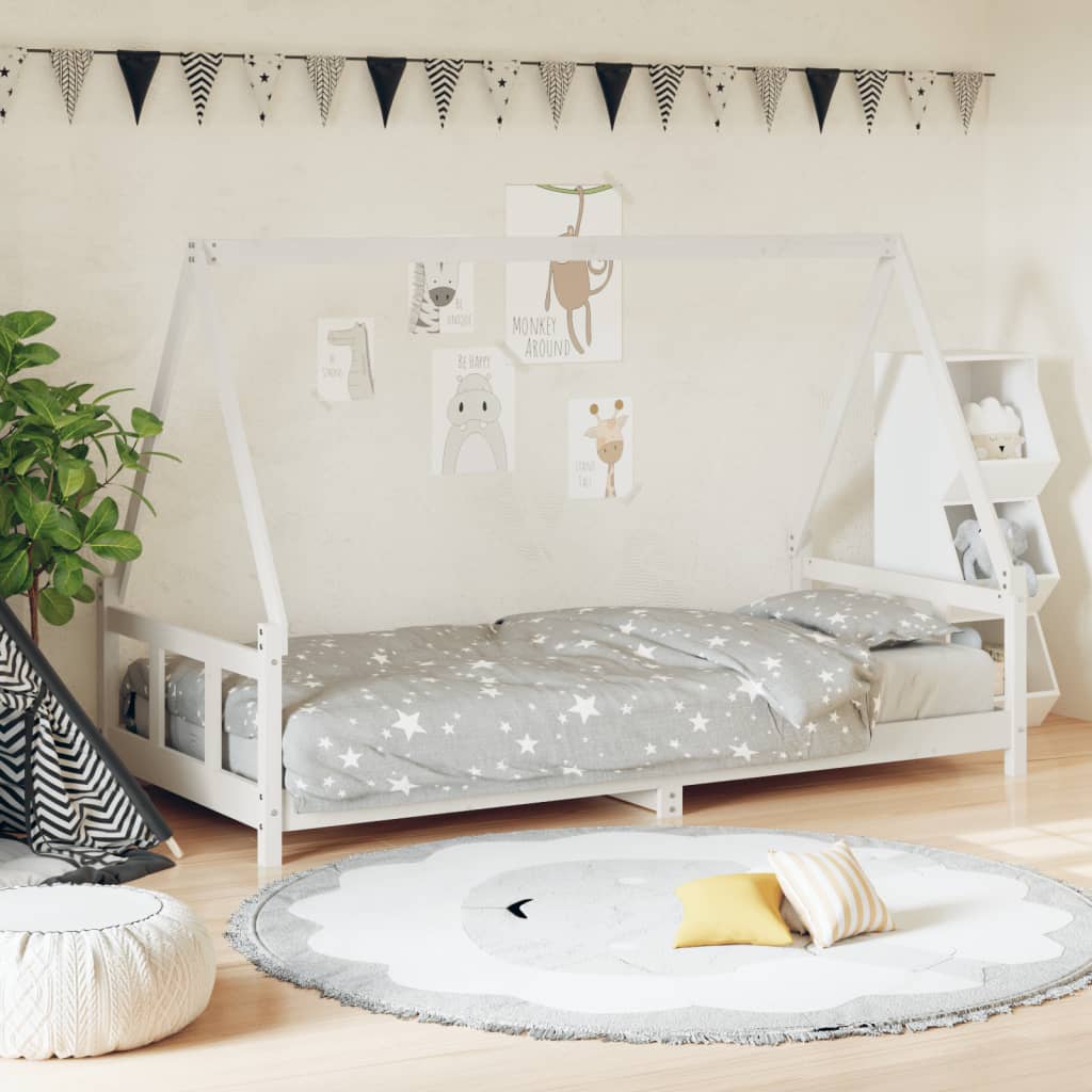 Estructura De Cama Para Niños Madera Maciza De Pino